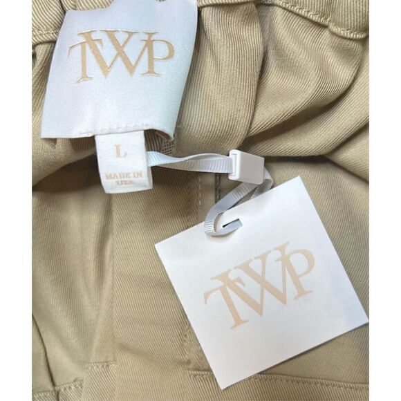 TWP Peck Short In Cotton Khaki Twill NWT Size Large - Picture 8 of 9